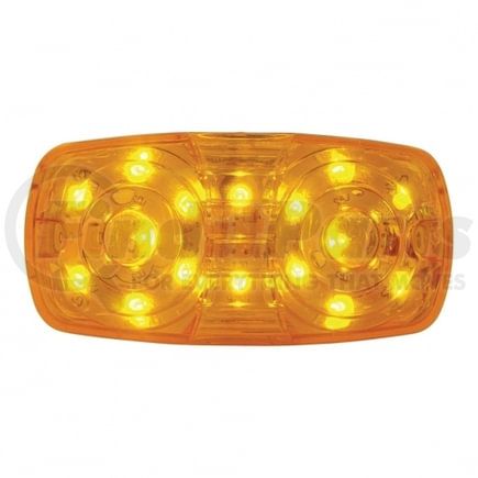 38225 by UNITED PACIFIC - Clearance/Marker Light, Amber LED/Amber Lens, Rectangle Design, 16 LED, 2 Wires