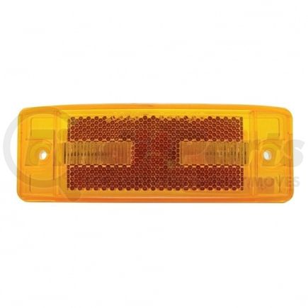38253 by UNITED PACIFIC - Clearance/Marker Light, Amber LED/Amber Lens, Rectangle Design, with Reflex Lens, 16 LED