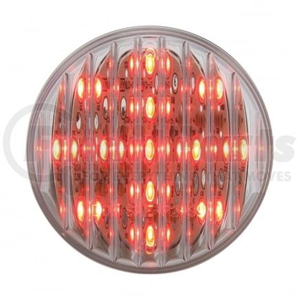 38365 by UNITED PACIFIC - Clearance Light - 2-1/2" Round Light, 13 LED, Red LED/Clear Lens