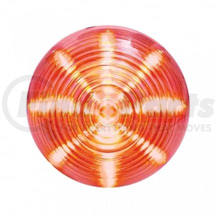 38369 by UNITED PACIFIC - Clearance/Marker Light - Red LED/Clear Lens, Beehive Design, 2.5", 13 LED