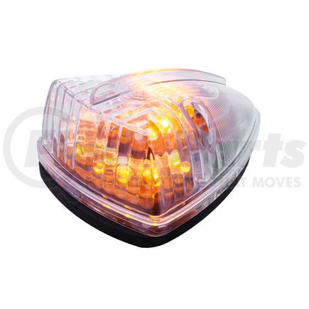 38450 by UNITED PACIFIC - Truck Cab Light - 13 LED Pickup/SUV, Amber LED/Clear Lens