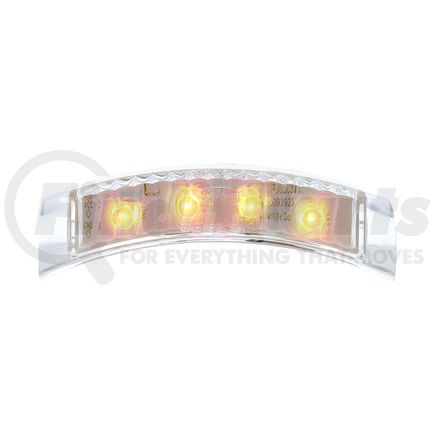 38506 by UNITED PACIFIC - Turn Signal Light - 4 LED Headlight, Amber LED/Clear Lens