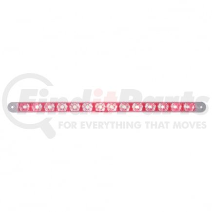 38949B by UNITED PACIFIC - Brake / Tail / Turn Signal Light - Bulk, 12" Light Bar, 14 LED, Red LED/Clear Lens
