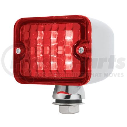 39193 by UNITED PACIFIC - Rod LED Marker Light - Medium, 6 LED, Red Lens/Red LED, Chrome-Plated Steel