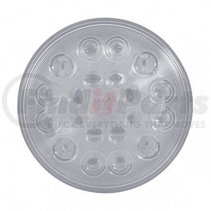 39207 by UNITED PACIFIC - Brake/Tail/Turn Signal Light - 21 LED "Competition Series" 4", Red LED/Clear Lens