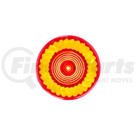 39223 by UNITED PACIFIC - Clearance/Marker Light - 7 LED, 2" Round, Turbine Design, Red LED/Red Lens