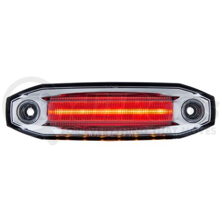 39303 by UNITED PACIFIC - Clearance/Marker Light - Amber and Red LED/Clear Lens, 6 LED, Amber Side Ditch Light