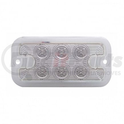 39334 by UNITED PACIFIC - Auxiliary Light - Carded, 6 LED, Amber LED, Clear Lens, Dual Function