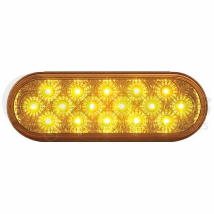 39341BAK by UNITED PACIFIC - Turn Signal Light - 16 LED, 6" Oval Reflector Kit, Amber LED/Lens