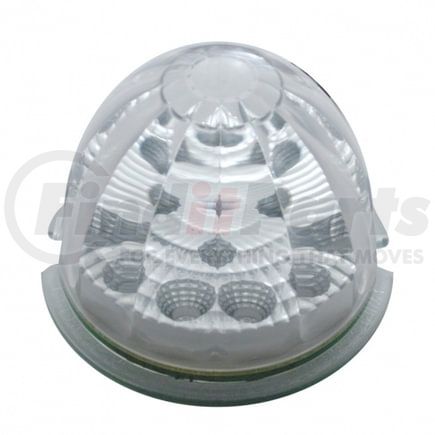 39352 by UNITED PACIFIC - Truck Cab Light - 17 LED Reflector Watermelon, Red LED/Clear Lens