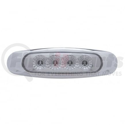 39400B by UNITED PACIFIC - Clearance Light - Bulk, Reflector Light, 4 LED, Amber LED/Clear Lens