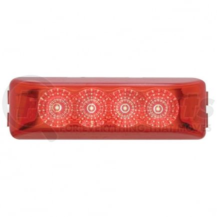 39464B by UNITED PACIFIC - Clearance Light - Bulk, Reflector Rectangular Light, 4 LED, Red LED/Lens