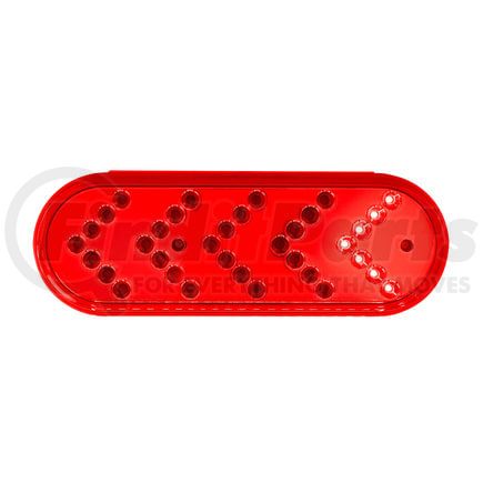 39476 by UNITED PACIFIC - Turn Signal Light - 35 LED Reflector Oval Sequential, Red LED/Red Lens