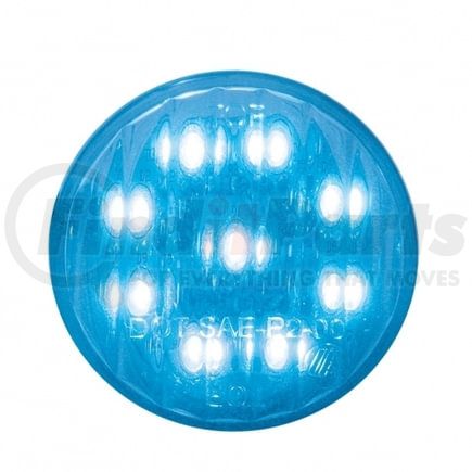 39583B by UNITED PACIFIC - Auxiliary Light - Bulk, 2" Round, 9 LED, Blue LED, Clear Lens, Single Function