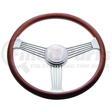 88110 by UNITED PACIFIC - Steering Wheel - 18" Banjo, with Hub, for 1998-2005 Peterbilt and 2001-2002 Kenworth
