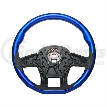 88337 by UNITED PACIFIC - Steering Wheel - 18 " dia., Indigo Blue, Wood, fits 2012-2021 Peterbilt 579