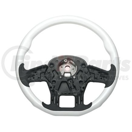 88343 by UNITED PACIFIC - Steering Wheel - 18 " dia., Pearl White, Wood, fits 2012-2021 Peterbilt 579