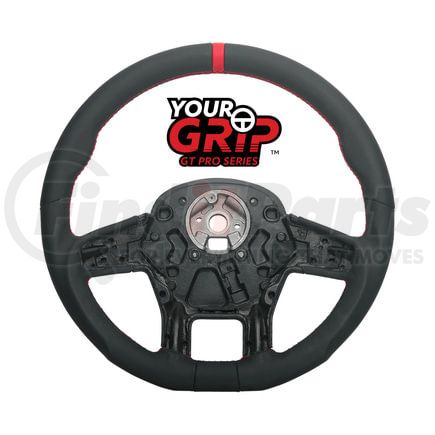 88371 by UNITED PACIFIC - YourGrip GT PRO Leather Series Steering Wheel - 18 inches, Black