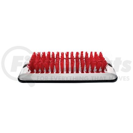 90055 by UNITED PACIFIC - Stainless Steel Boot Brush and Scraper - with Nylon Red Brush