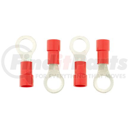 98045 by UNITED PACIFIC - Ring Terminal - 4 Pieces, HD Vinyl, 8 AWG, 3/8" Stud