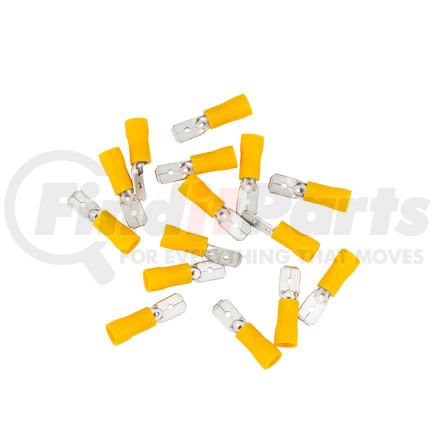 98077 by UNITED PACIFIC - Male Disconnect Terminal - 15 Pieces, Vinyl, 12-10 AWG, .250 Tab