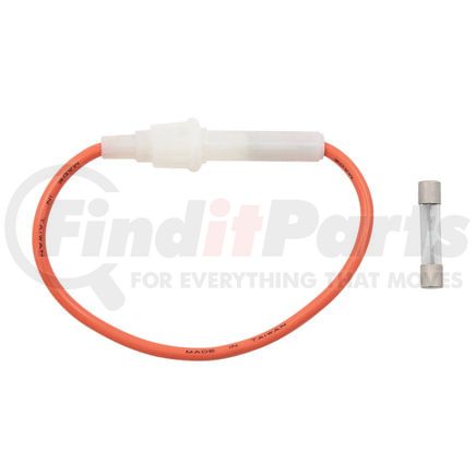 98124 by UNITED PACIFIC - Fuse Holder - In-Line, Glass, 12 AWG 7" Wire, with 30 Amp AGC Fuse