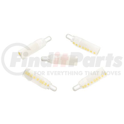 98135 by UNITED PACIFIC - Multi-Purpose Wire Connector - Clear with Yellow Dash, 18-10 AWG, CS Closed-End, Heat Shrink