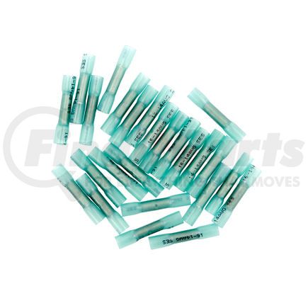 98183 by UNITED PACIFIC - Butt Connector - 25 Pieces, Blue, 16-14 AWG, CS Heat Shrink