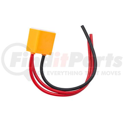 98351 by UNITED PACIFIC - Headlight Connector - Orange, 3-Contact, Female, for 9003 and H4 Halogen Bulb