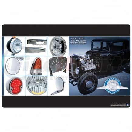 99067 by UNITED PACIFIC - Counter Mat - Heavy Duty Vynex, with 20 UP Hottest Products