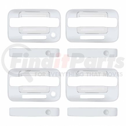F150-0004 by UNITED PACIFIC - Door Handle - Exterior, Set, Chrome, with Keyless Entry, for 2004+ Ford F150 4-Door Models