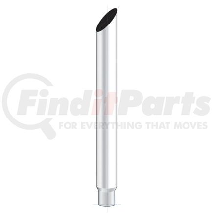 M3-85-060 by UNITED PACIFIC - Exhaust Stack Pipe - 8", Mitred, Reduce To 5" O.D. Bottom, 60" L