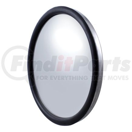 60009 by UNITED PACIFIC - Door Blind Spot Mirror - 8.5", Stainless Steel, Convex, 150R
