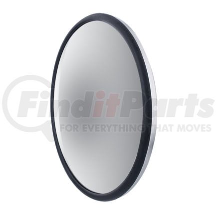 60034 by UNITED PACIFIC - Door Blind Spot Mirror - Convex, 8.5", Stainless Steel, with Centered Mounting Stud