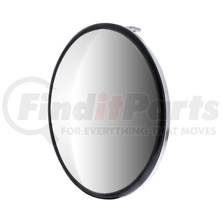 60035 by UNITED PACIFIC - Door Blind Spot Mirror - Convex, 8.5", Stainless Steel, with Offset Mounting Stud
