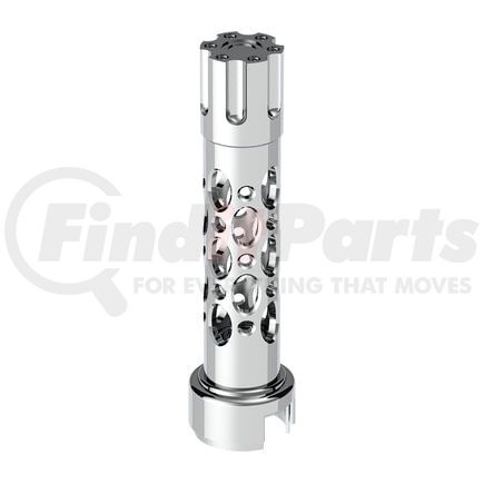 70650 by UNITED PACIFIC - Manual Transmission Shift Knob - Gearshift Knob, Chrome, "Austin" 13/15/18 Speed Gun Cylinder, with Adapter, Vertical