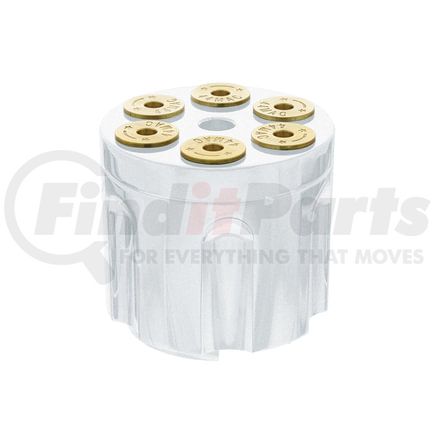 70863 by UNITED PACIFIC - Gearshift Knob - Pearl White, Aluminum, Screw-On, for 13/15/18 Speed Shifter