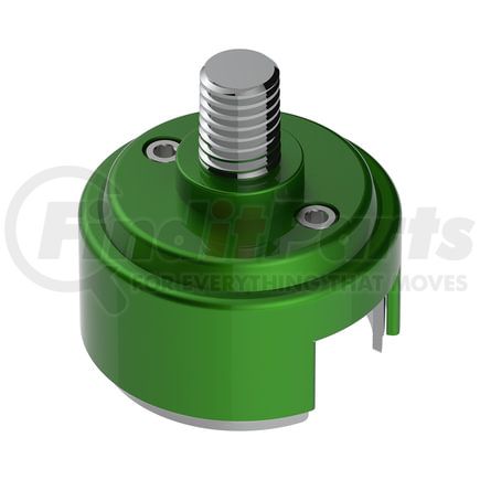 70882B by UNITED PACIFIC - Shift Knob Mounting Adapter - Green, Paint Finish, 1/2"-13 Thread-On, For Eaton Fuller Style 13/15/18 Shifter