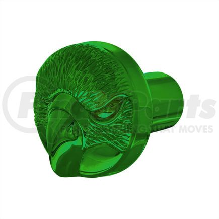 71046 by UNITED PACIFIC - Air Brake Valve Control Knob - Zinc Die-Cast, Eagle Design, Emerald Green