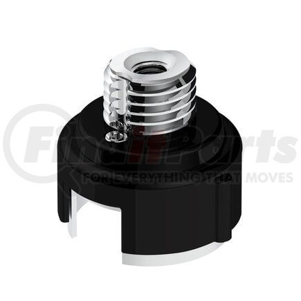 71060 by UNITED PACIFIC - Gearshift Adapter - Matte Black, M30X3.5 Thread-On with LED Mount
