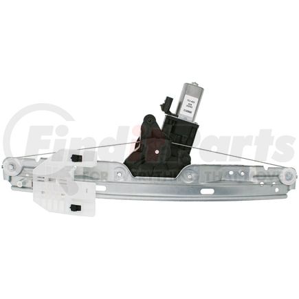 751-422 by DORMAN - Window Motor and Regulator Assembly - Rear, Left, Metal; Plastic, Bolt, Automatic (Down)