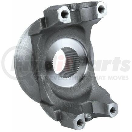 6.5-4-3731-1XR by NEWSTAR - 1810 SERIES HALF ROUND YOKE WITH 2.390"-46 SPLINE MAJOR DIAMETER: 2.390 GROUND HUB DIAMETER: 3.250 LENGTH THRU HOLE: 2.312 CENTERLINE TO END: 5.156 CBORE DEPTH: 0.140 INCH