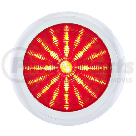 STL1006LED by UNITED PACIFIC - Tail Light - 41 LED, 1950 Pontiac Style, with Chrome Bezel & Red Lens