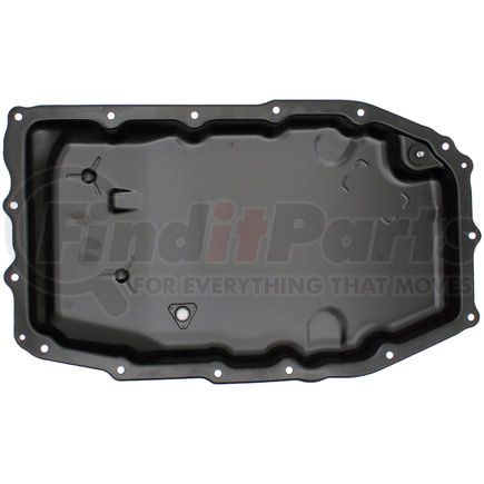 265-925 by DORMAN - Transmission Oil Pan - 5.4L, Black/Silver, Two Piece, With Drain Plug