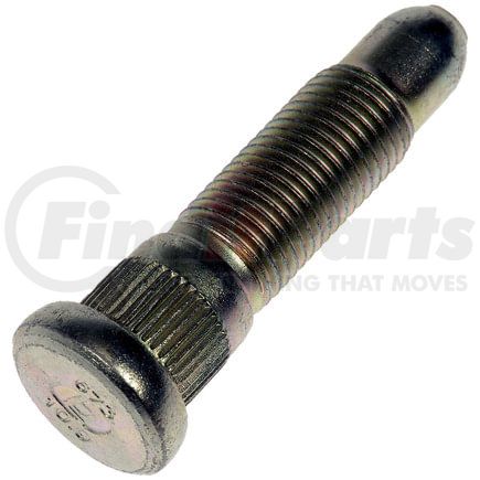 610-673 by DORMAN - M14-1.50 Serrated Wheel Stud - 15.75 mm Knurl, 64.50 mm Length