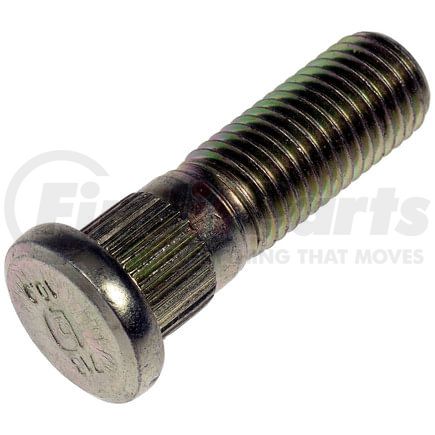 610-718 by DORMAN - M12-1.50 Serrated Wheel Stud - 12.85mm Knurl, 45mm Length
