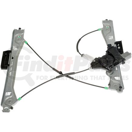 751-408 by DORMAN - Window Motor and Regulator Assembly - Metal; Plastic, Front, Right, Bolt, Automatic (Down)