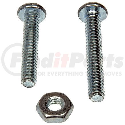 784-602D by DORMAN - Machine Screw With Nuts - 3/16 In.-24 X 1 In., 1-1/4 In.