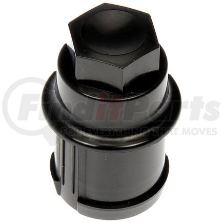 611-948 by DORMAN - M27-2.0 Black Wheel Nut Cover - Threaded Type
