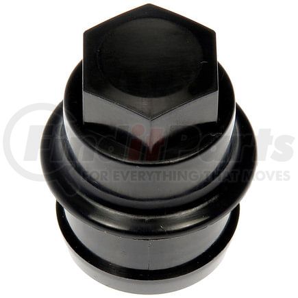 611-949 by DORMAN - M27-2.0 Black Wheel Nut Cover - Threaded Type